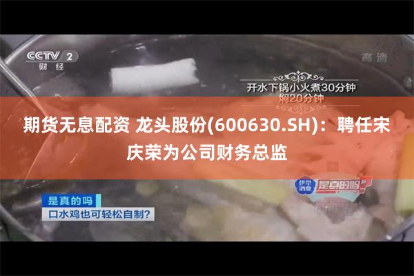 期货无息配资 龙头股份(600630.SH)：聘任宋庆荣为公司财务总监