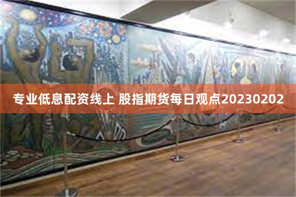 专业低息配资线上 股指期货每日观点20230202